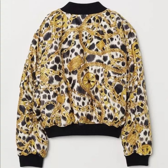 H&M Moschino Gold Chain Bomber - Picture 2 of 8